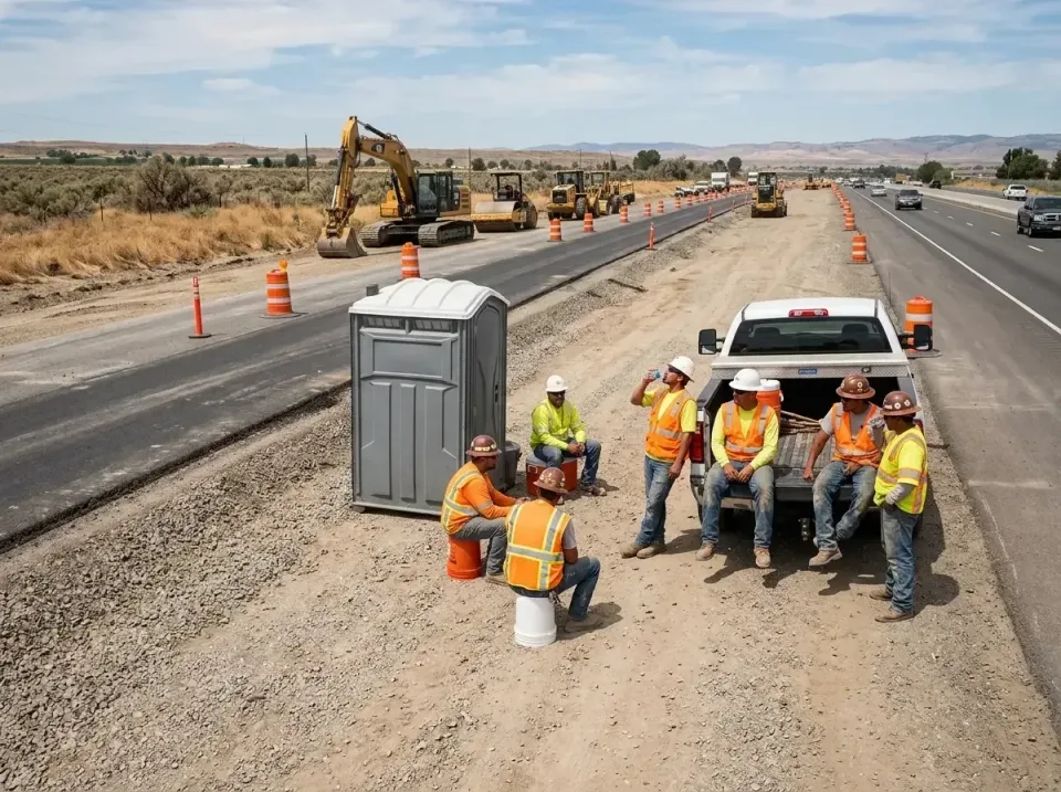highway-road-construction-crew-007 — frequently asked questions, Porta Potty and Restroom Rentals in Lake Mathews, CA